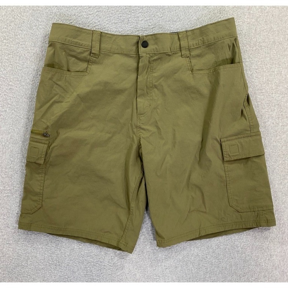 Orvis Tech Shorts Mens 38 Military Green 9" Stretch Performance Hiking Outdoors
